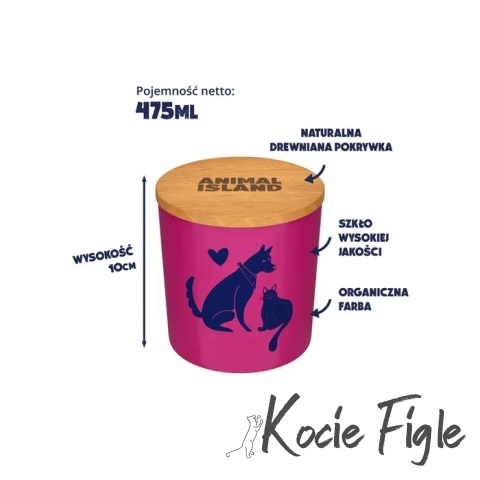 Animal Island - Świeca o aromacie czerwonych owoców - 475ml