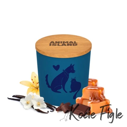 Animal Island - Świeca o aromacie wanilii i karmelu - 475ml