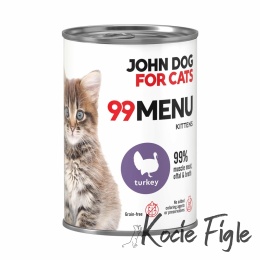 John Dog for Cats - 99 Menu - Junior - Indyk - 400g