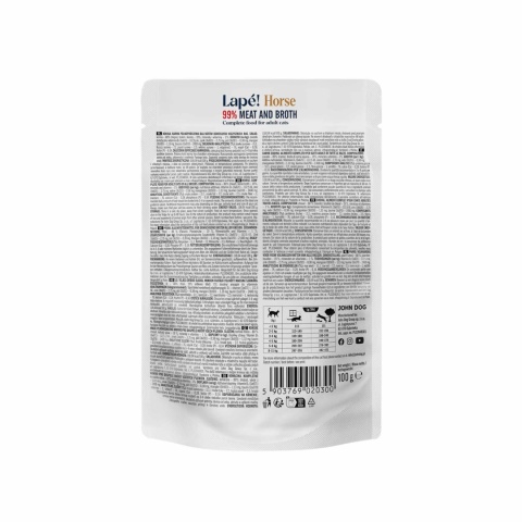 John Dog for Cats - Lapé - Konina 100g