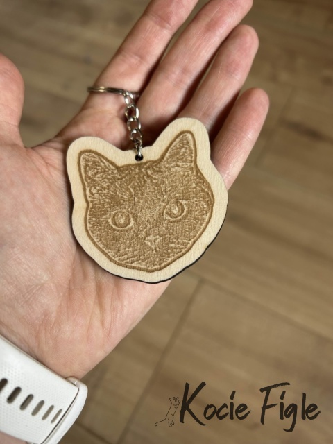 Kocie Figle - Brelok Graverowany Luna