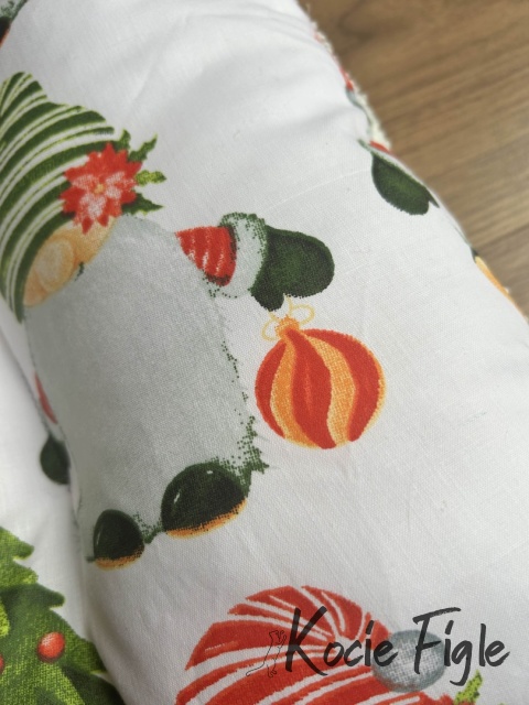 Kocie Figle - Legowisko Świąteczne - Białe