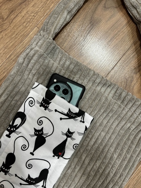 Kocie Figle - Torba sztruksowa na zakupy