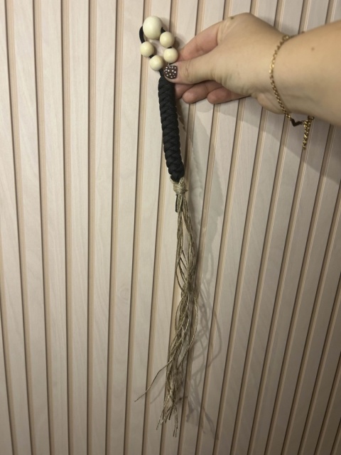 Kocie Figle - Wężyk z koralikami - Czarny