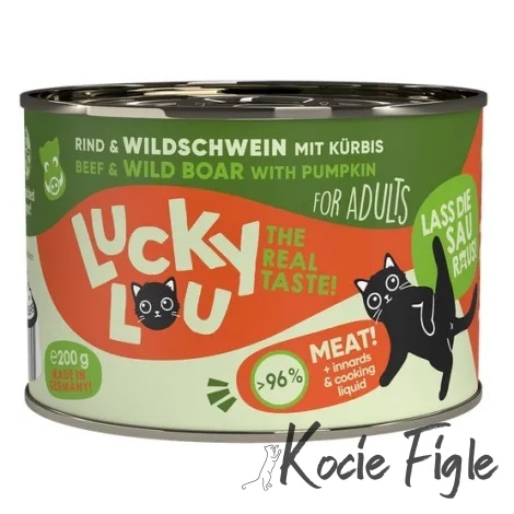 Lucky Lou - Wołowina i dzik - 200g
