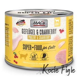 Mac's Cat Superfood - Drób, wołowina i żurawina - 200g