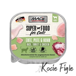 Mac's Cat Superfood - Kaczka, Indyk i Kurczak - Tacka - 100g