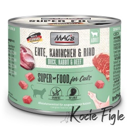Mac's Cat Superfood - Kaczka, królik i wołowina - 200g