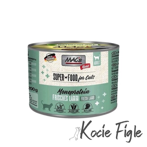 Mac's Cat Superfood - MONO - Jagnięcina - 200g