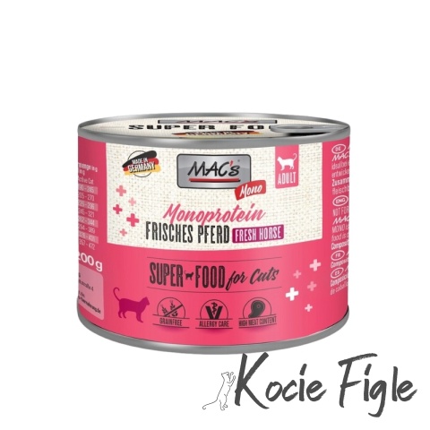 Mac's Cat Superfood - MONO - Konina - 200g