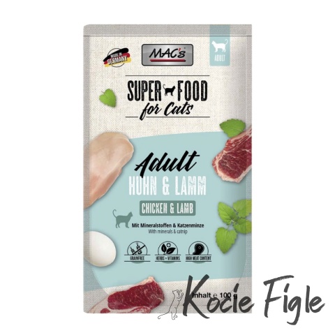 Mac's Cat Superfood - kurczak z jagnięciną - 100g