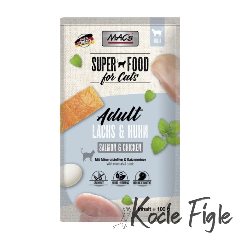 Mac's Cat Superfood - łosoś i kurczak - 100g
