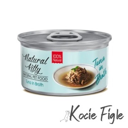 Natural Kitty - Tuńczyk w bulionie - 80g