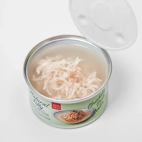 Natural Kitty - Kurczak z Kaczką w bulionie - 80g