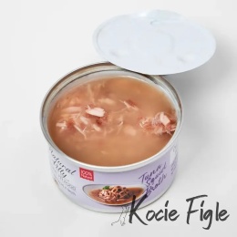 Natural Kitty - Tuńczyk z kalmarami w bulionie - 80g