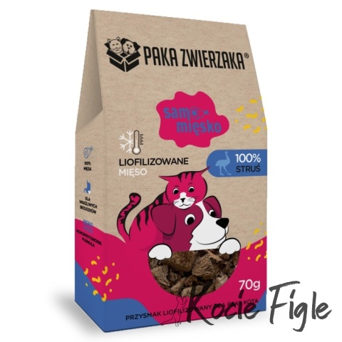 Paka Zwierzaka - Samo Mięsko - Struś - 70g