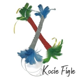 TuxedoPaws - Figlarna Pałeczka z walerianą - Szara