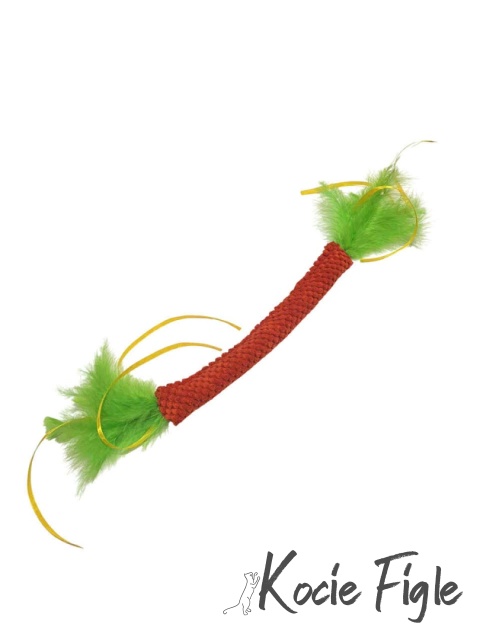 TuxedoPaws - Figlarna Pałeczka z walerianą - Czerwona