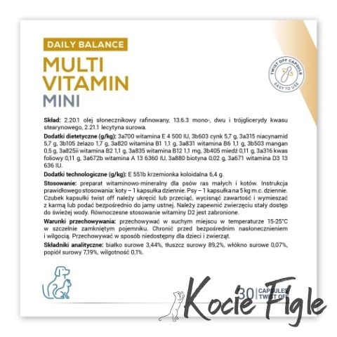 VetExpert - Multivitamin Mini - preparat witaminowo-mineralny dla kotów