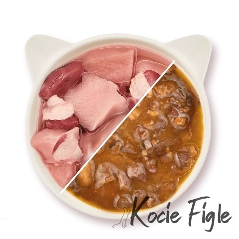 WOW Cat - Kawałki kaczki i kurczaka w sosie 85g