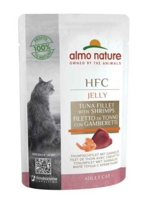 Almo nature - HFC JELLY - Tuńczyk i Krewetki - 55g