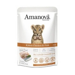 Amanova - Junior - Kurczak i Biała ryba - Saszetka 85g