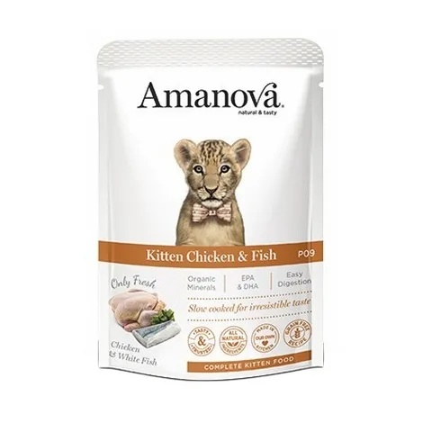 Amanova - Junior - Kurczak i Biała ryba - Saszetka 85g
