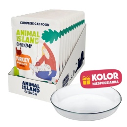 Animal Island - Indyk - 12x 85g - Everyday 12pak + Talerzyk