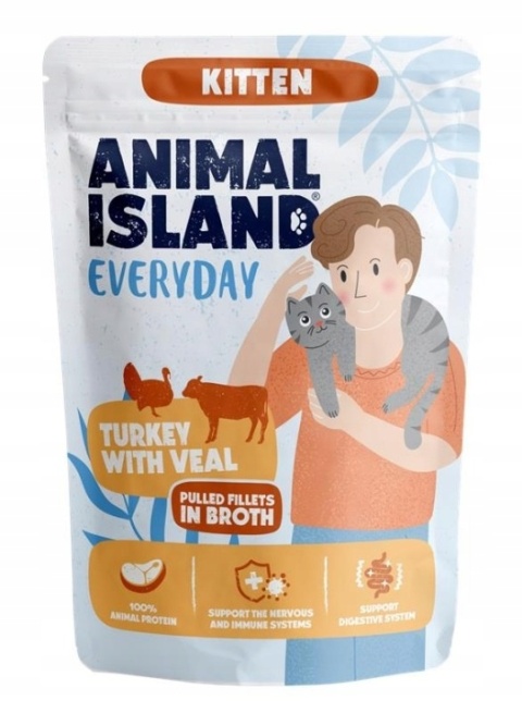 Animal Island - Junior - Indyk z Cielęciną - 12x 85g