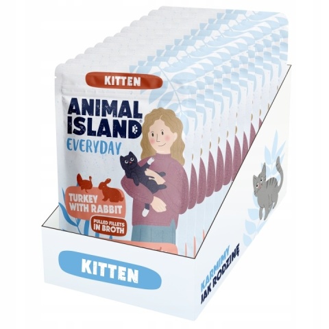 Animal Island - Junior - Indyk z królikiem - 12x 85g