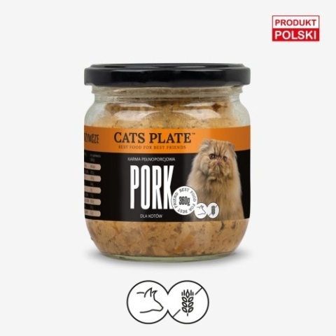 Cats Plate - Wieprzowina - Mono Pork - 360g
