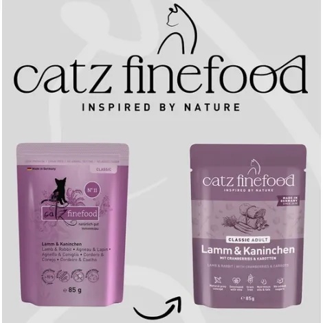 Catz Finefood - Classic N.11 - Jagnięcina i Królik - 85g