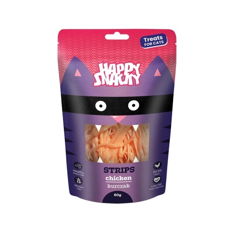 Happy Snacky - Paski z kurczaka - 80g