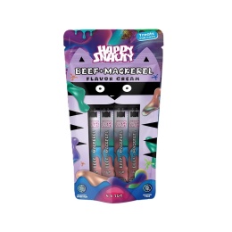 Happy Snacky - Wołowina i Makrela - 4x10g
