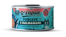 Łapsie - Tuńczyk z kalmarami w Bulionie - 80g