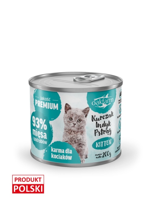 Oakfarm - Junior - Kurczak, Indyk i Pstrąg - 200g