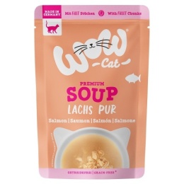 WOW Cat - Zupa z łososiem - 40g