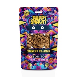 Happy Snacky Crunchy Pillows Bonito 50 g - chrupiące przysmaki dla kota z rybą bonito