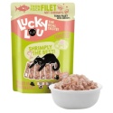 Lucky Lou Extrafood Tuńczyk i krewetki w galaretce 70 g - karma uzupełniająca dla kota w saszetce i misce