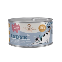 PERROLand CATering Indyk 185 g – monobiałkowa mokra karma dla kota w puszce