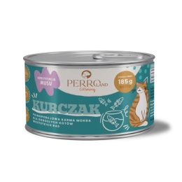 PERROLand CATering Kurczak 185 g – monobiałkowa mokra karma dla kota w puszce