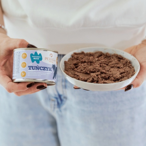 PERROLand CATering Tuńczyk 185 g - pełnoporcjowa mokra karma z tuńczykiem dla kota - konsystencja