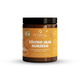 PERROland Toppers Żółtko jaja kurzego 60 g - liofilizowana posypka dla kota w słoiku