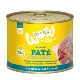 WOW Cat Kurczak z krewetkami 200 g – mokra karma w puszce