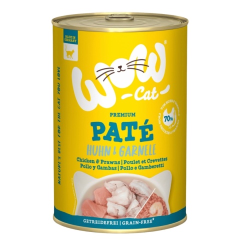 WOW Cat Kurczak z krewetkami 400 g – mokra karma w puszce