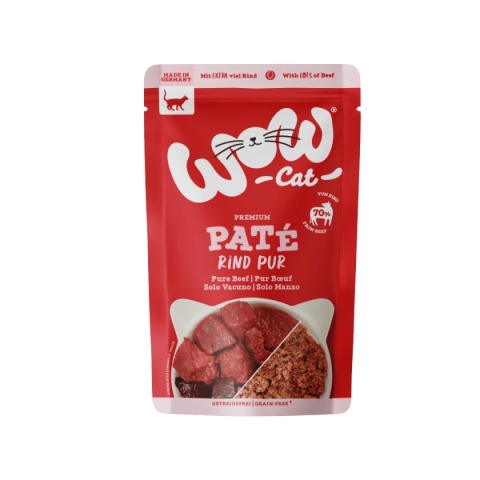 WOW Cat Wołowina 125 g – mokra karma w saszetce