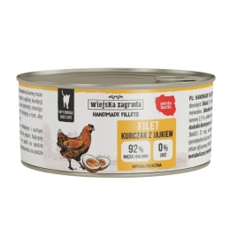 Wiejska Zagroda Handmade Fillets Kurczak z Jajkiem 70 g – mokra karma filetowa dla kota