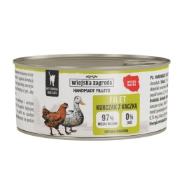 Wiejska Zagroda Handmade Fillets Kurczak z Kaczką 70 g – mokra karma filetowa dla kota