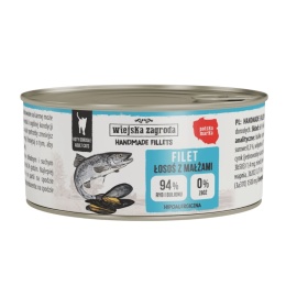 Wiejska Zagroda Handmade Fillets Łosoś z Małżami 70 g – mokra karma filetowa dla kota